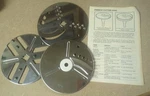 Hamilton Beach Food Processor 721-A Discs Lot Of 3. Fixed Price $15.00.