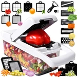 25-IN-1 Vegetable Chopper With 13 Blades Mandoline Slicer -food Black. Fixed Price $32.35.