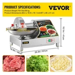 Vevor SL-400 Commercial Multifunctional Heavy Duty Food Processor Buffalo Chop. Fixed Price $675.00.