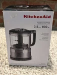 New Kitchenaid 3.5 Cup Food Chopper Contour Silver - KFC3516CU Mix Pur. Fixed Price $39.99.