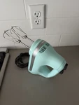 Kitchenaid 5-SPEED Ultra Power Hand Mixer Ice Blue. Fixed Price $35.00.
