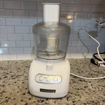 White Kitchen Aid Household Food Processor- Model KFP715WH2. Fixed Price $39.00.
