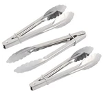 Kitchen Metal Salad Ice Cake Bread Food Tong Clip Clamp 3 Pcs - 7" X 1.2". Fixed Price $18.49.