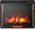 28" Electric Fireplace - 1500W Heater With Timer & Realistic Logs For Home. Fixed Price $333.99.