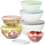 Signora Ware Food Storage Containers Lids 6PCS Mixing Bowls Set Leakproof. Fixed Price $41.55.