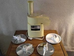 Sears Roebuck &co Vintage Food Proccesor With All Four Blades #341-57A. Fixed Price $39.99.
