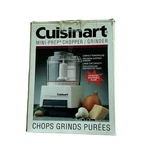 Cuisinart Mini-prep Chopper Grinder White 21OZ Model DLC-1C Food Processor. Fixed Price $18.23.