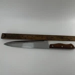 Maxam Steel Chef Knife Japan 9 Blade Triple Rivet Wood Handle Kitchen Cutlery. Fixed Price $18.95.