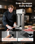 Electric Sausage Stuffer, 33 Lbs / 15 Vertical Meat Stepless Speed Co. Fixed Price $656.26.