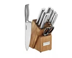 Cuisinart Classic 10 Pieces Hammered Knife Block Set - Stainless Steel. Fixed Price $79.99.