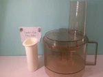 Sears Food Processor V80 V870 Replacement Work Bowl Amber Color Pusher & Lid. Fixed Price $19.17.