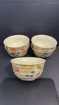Gibson Fruit Pattern Stoneware Bowls Set Of 5 Hand Painted Speckled. Fixed Price $34.99.