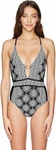Ella Moss L20236 Black Medallion Melody One-piece Swimsuits Size Xs. Fixed Price $60.80.