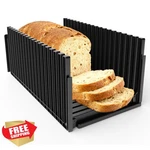 Black Bread Slicer Guide, Adjustable Slicing Tool. Fixed Price $27.99.