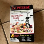 Presse Gourmet Food Styler 8-IN-1 Slicer Dicer Juicer Ricer Masher Complete. Fixed Price $59.95.