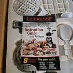 Gourmet Food Styler Made By Lepresse 8 Machines One New Box. Fixed Price $39.00.
