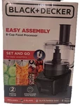 Black & Decker 8-CUP Food Processor (FP4200B) New In Box Slices Shreds +. Fixed Price $27.90.