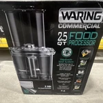 Waring WFP11S 2.5 Qt Batch Bowl Food Processor Liquilock Seal System. Fixed Price $500.00.