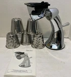 Regal Ware Manual Food Cutter/processor W/5 Cones & GN005-FC New In Box. Fixed Price $112.99.