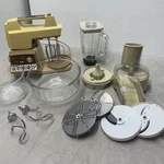 Vtg 70S Oster Imperial Kitchen Center Mixer Blender Food Processor 20PCS Works!. Fixed Price $94.49.