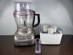 Kitchenaid Architect Silver Food Processor KFP1333ACSO + Attachments. Fixed Price $122.68.