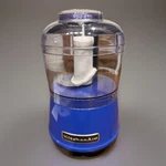 Kitchenaid KFC3511TB Mini Food Chopper Blue Works Great. Fixed Price $29.99.