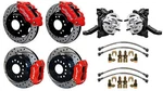 Wilwood Disc Brake Kit & Drop SPINDLES,71-87 Chevy C10,GMC C15,12" Drilled,red. Fixed Price $3539.53.