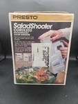 Brand New Open Box Presto Salad Shooter (model 02950) Slicer Shredder. Fixed Price $33.60.