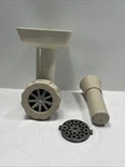 Vtg Oster Regency Kitchen Center 972-06A Meat Grinder W/ Plates +pusher +attch. Fixed Price $20.00.