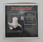 Kitchenaid Mini Sabatier Blade Kfpmsb Unused Fits All Food Processors. Fixed Price $29.95.
