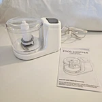 Electric Food Chopper 1.5 Cup Capacity White Walmart Model #JE3049 With Manual. Fixed Price $14.99.