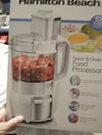 Hamilton Beach Food Processor 12 Cup Capacity 450 Watts White. Fixed Price $49.86.