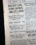 Dust Bowl Wind Storms Black Friday Blizzards Severe Drought 1934 Old Newspaper. Fixed Price $44.00.