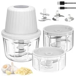Mini Food Processor Cordless Set With Multiple 3*(400ML+250ML+100ML) Bowls 6.... Fixed Price $37.08.