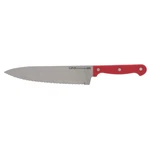 Ginsu 8" Chef Knife With Stainless Steel Blade Red Handle Dishwasher Safe. Fixed Price $12.99.