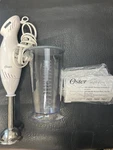 Oster Hand Blender Measuring Blending Cup Inspire Collection White Manual 2605. Fixed Price $34.99.