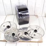 Ninja Food Processor Disc Blade Set Of 4 With Storage Box Stainless Steel. Fixed Price $34.99.