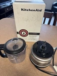 Kitchenaid 3.5-CUP Food Chopper Mix Puree Drizzle Basin Liquid Graphite. Fixed Price $25.00.