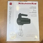 Kitchenaid Cordless Hand Mixer 7-SPEED Removable Battery KHMR762SE Shaded Palm. Fixed Price $94.95.