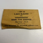 Vintage Ideal Stripmaster L4419 Replacement Blades 8 To 12 Awg. Fixed Price $21.21.