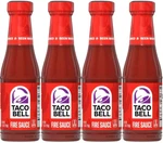 Taco Bell Fire Sauce 4 Pack 7.5 Oz Glass Bottles Mexican Food Condiment Spicy. Fixed Price $21.79.
