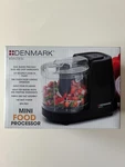 Denmark Electric 1.5 Cup Mini Food Processor Chopper * Black New Box Nib. Fixed Price $12.74.