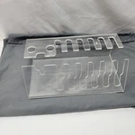 Acrylic 9 Slot Holder For Disc Blades & Attachments Made Cuisinart Dlc. Fixed Price $13.00.