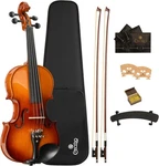 Cecilio 4/4 CVN-320L Left-handed Varnish Finish Ebony Fitted Solid Wood Violin. Fixed Price $75.99.