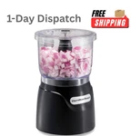 Hamilton Beach 3-CUP Electric Mini Food Chopper 350W Processor Dicer Black. Fixed Price $37.21.