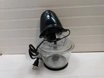 Simply Ming Electric Multi Food Chopper Processor Motor Bowl Blade Black Clear. Fixed Price $39.99.