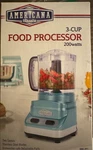 Americana Classics Stainless Steel Food Processor 3-CUP 200W AMC-FP1-W Brand New. Fixed Price $35.00.