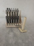 Cuisinart Food Processor DLC-7 Stem Adapter And 6 Disc Blades W/ Holder. Fixed Price $19.99.