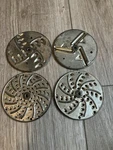 Vintage Mouli Julienne Salad Maker Slicer 4 Inch Discs Blades Set Of. Fixed Price $15.00.