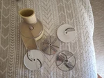 Oster Regency Kitchen Center Food Processor Salad Grater Attachment W/ 4 Blades. Fixed Price $14.99.